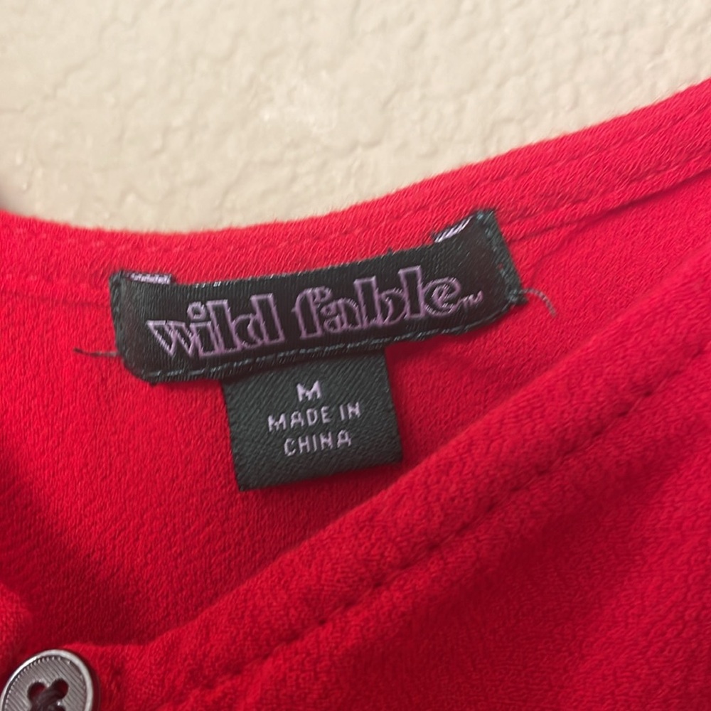 Wild Fable Button-Front Top - Picture 3 of 6